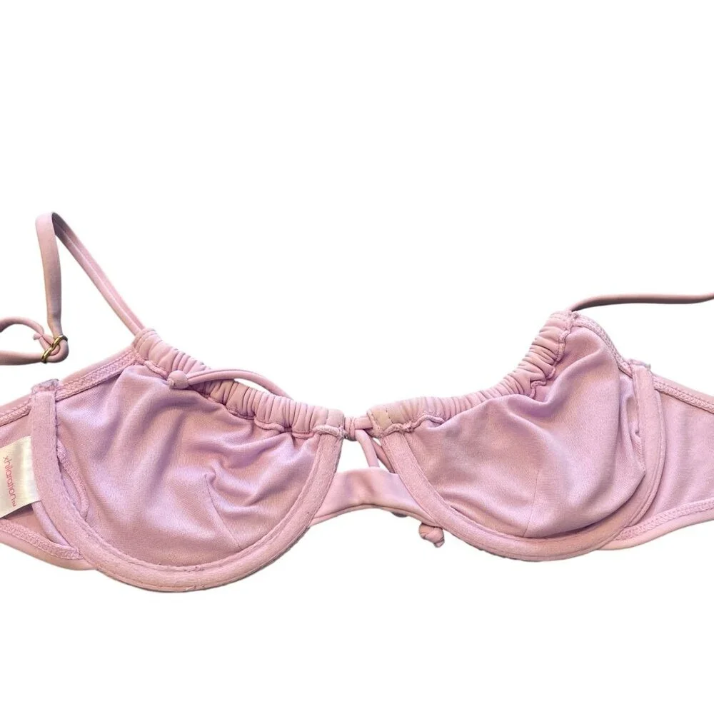 Juniors' Shirred Underwire Bikini Top - Xhilaration Lavender M‎